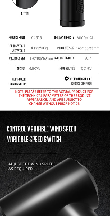 Soplador de Aire Portátil para Teclados y PC