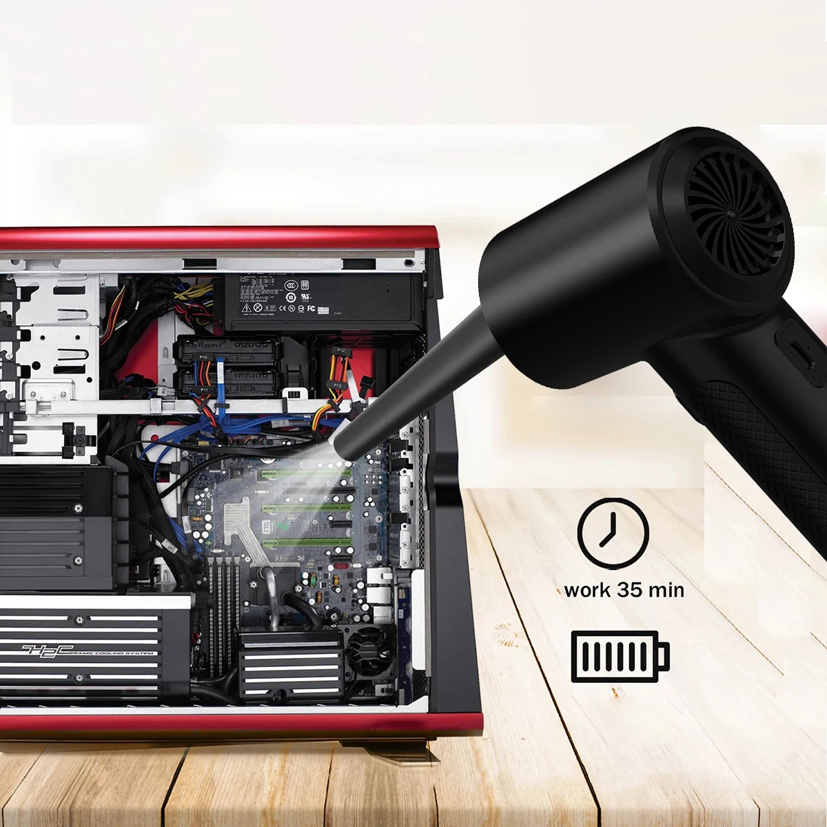 Soplador de Aire Portátil para Teclados y PC